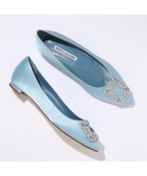 MANOLO BLAHNIK(マノロブラニク)/MANOLO BLAHNIK パンプス HANGISIFLAT OPAL SATIN 010/その他