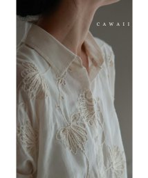CAWAII/浮かび上がるあやとり花刺繍のシャツトップス/505971985