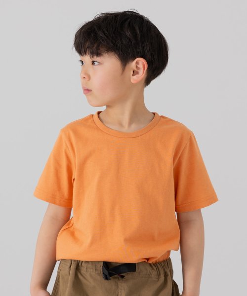 chil2(チルツー)/無地半袖Tシャツ/オレンジ