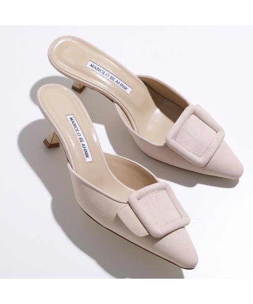 残り1【新品】Manolo Blahnik マノロブラニク 取り次ぐ メイセール 黒 37