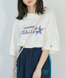 VIS(ビス)/【CONVERSE】プリントBIGTシャツ/キナリ系（18）