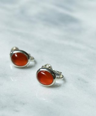 SMELLY/SMELLY so’　carnelian oval earring/505972675