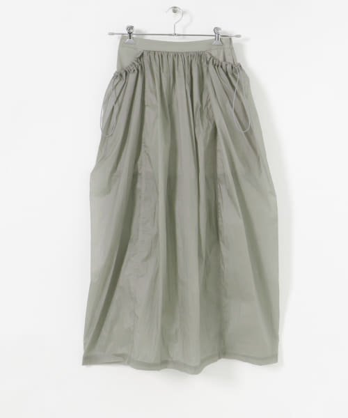 URBAN RESEARCH(アーバンリサーチ)/AMOMENTO　LAYERED SHIRRING SKIRT/GREY