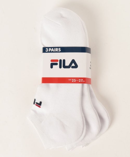 FILA socks Mens(フィラ　ソックス　メンズ)/ロゴ アンクルソックス 3足組 メンズ/その他1