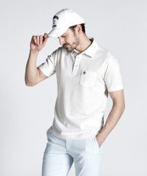 Munsingwear(マンシングウェア)/吸汗速乾サッカーストライプシャツ/ホワイト