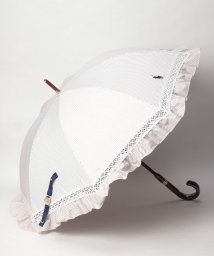 POLO RALPH LAUREN(umbrella)(ポロラルフローレン（傘）)/晴雨兼用日傘　ストライプフリル/ベージュ
