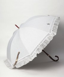 POLO RALPH LAUREN(umbrella)(ポロラルフローレン（傘）)/晴雨兼用日傘　ストライプフリル/カーキ