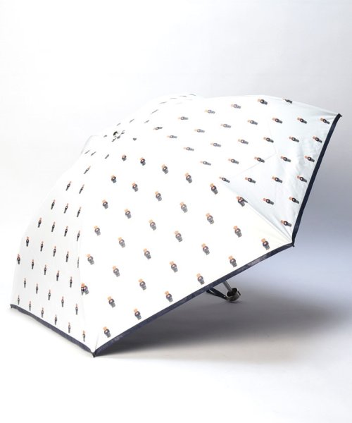 POLO RALPH LAUREN(umbrella)(ポロラルフローレン（傘）)/晴雨兼用折りたたみ日傘　ベア/オフホワイト