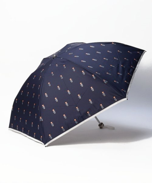 POLO RALPH LAUREN(umbrella)(ポロラルフローレン（傘）)/晴雨兼用折りたたみ日傘　ベア/ディープブルー