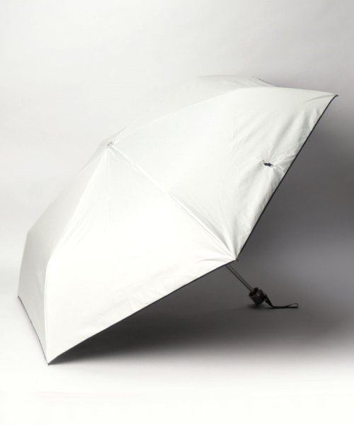 POLO RALPH LAUREN(umbrella)(ポロラルフローレン（傘）)/晴雨兼用折りたたみ日傘　ワンポイント刺繍/オフホワイト