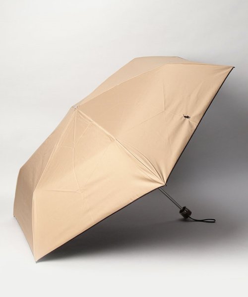 POLO RALPH LAUREN(umbrella)(ポロラルフローレン（傘）)/晴雨兼用折りたたみ日傘　ワンポイント刺繍/ベージュ