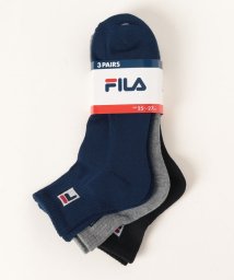 FILA socks Mens(フィラ　ソックス　メンズ)/Fボックスロゴ ショートソックス 3足組 メンズ/その他1