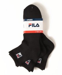 FILA socks Mens(フィラ　ソックス　メンズ)/Fボックスロゴ ショートソックス 3足組 メンズ/その他4