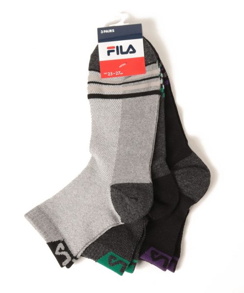 FILA socks Mens(フィラ　ソックス　メンズ)/ショートソックス 3足組 メンズ/その他1