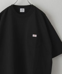 coen(coen)/SMITH’S（スミス）別注シンプルポケットTシャツ/BLACK