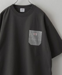 coen(coen)/SMITH’S（スミス）別注ワークポケットTシャツ/DKGRAY