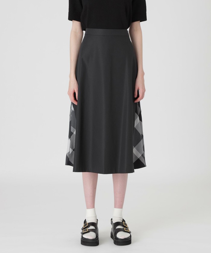 M｜ギャザー・フレアスカート｜BLUE LABEL CRESTBRIDGE(ブルーレーベル