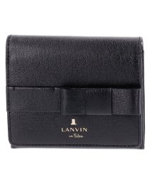 LANVIN en Bleu(BAG)(ランバンオンブルー（バッグ）)/シャリテ 内BOX二つ折り財布/ブラック