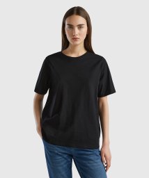 BENETTON (women)(ベネトン（レディース）)/クルーネック半袖Tシャツ・カットソー/ブラック