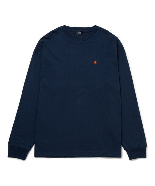 JUNRed(ジュンレッド)/【 POLO BCS別注 】j.n.r.d / ワンポイントロングスリーブTシャツ/ネイビー（40）