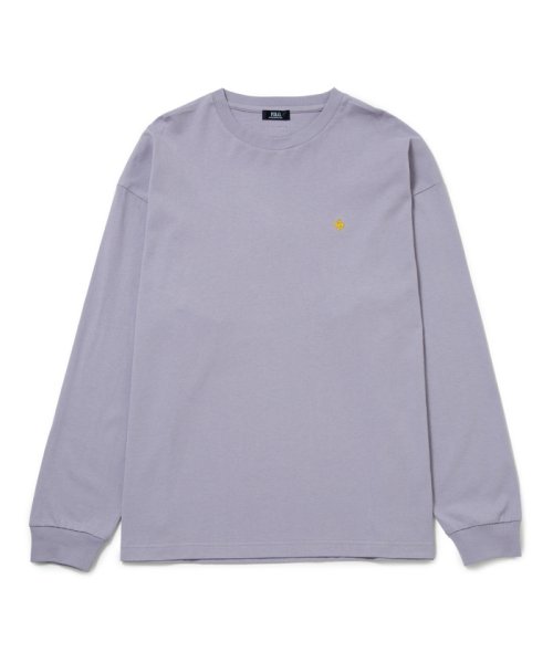 JUNRed(ジュンレッド)/【 POLO BCS別注 】j.n.r.d / ワンポイントロングスリーブTシャツ/ラベンダー（52）