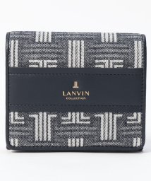 LANVIN COLLECTION(BAG)(ランバンコレクション（バッグ）)/二つ折り財布【ジーンパース】/ネイビー