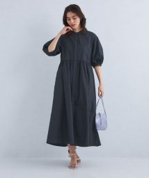 green label relaxing(グリーンレーベルリラクシング)/ソデボリューム ワンピース/NAVY