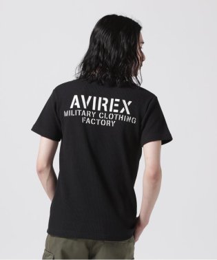 AVIREX/《WEB&DEPOT限定》MINI WAFFLE V NECK T－SHIRT / ミニワッフル Vネック Tシャツ / AVIREX/505973070