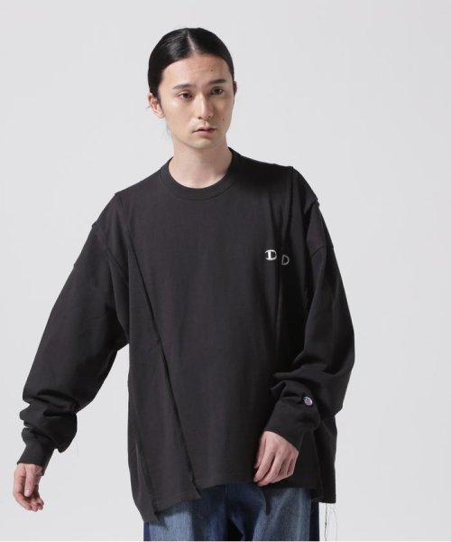 B'2nd(ビーセカンド)/DISCOVERED(ディスカバード) 別注DOCKING WIDE L/S TEE/ブラック