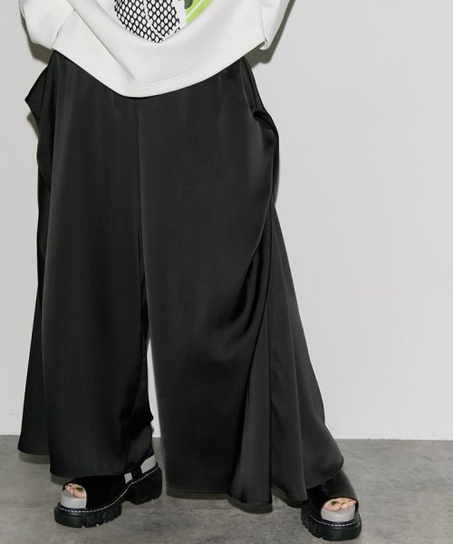 UN3D./アンスリード/TUCK GATHER SATIN WIDE PT LINEN PLAINWEAVE M1802114092(13728円)