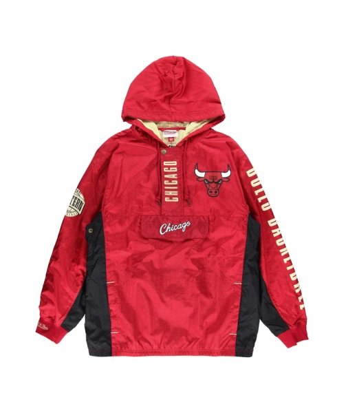 Mitchell & Ness(ミッチェルアンドネス)/ブルズ チーム OG 2.0 アノラック ウィンドブレーカー ヴィンテージロゴ NBA TEAM OG 2.0 ANORAK WINDBREAKER BULLS/RED