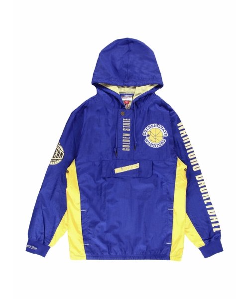 Mitchell & Ness(ミッチェルアンドネス)/ウォーリアーズ チーム OG 2.0 アノラック ウィンドブレーカー ヴィンテージロゴ NBA TEAM OG 2.0 ANORAK WINDBREAKER W/ROYAL BLUE