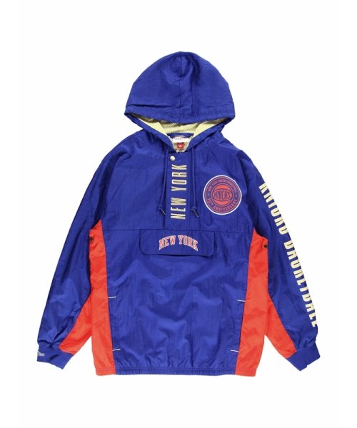 Mitchell & Ness(ミッチェルアンドネス)/ニックス チーム OG 2.0 アノラック ウィンドブレーカー ヴィンテージロゴ NBA TEAM OG 2.0 ANORAK WINDBREAKER KNIC/ROYAL BLUE