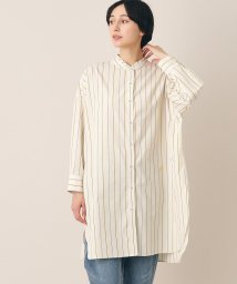 Dessin/【洗える】ストライプロングシャツ/505975015