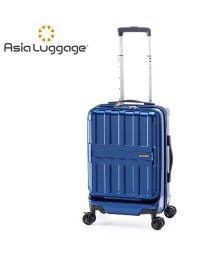 ASIA LUGGAGE(アジアラゲージ)/アジアラゲージ マックスボックス スーツケース 36L Sサイズ 機内持ち込み フロントオープン ストッパー MAXBOX ALI－8511－18/ブルー