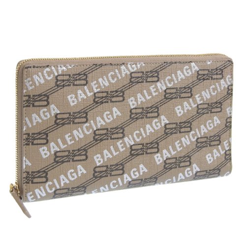 BALENCIAGA(バレンシアガ)/BALENCIAGA バレンシアガ CASH WALLET キャッシュ ウォレット 長財布/ブラウン