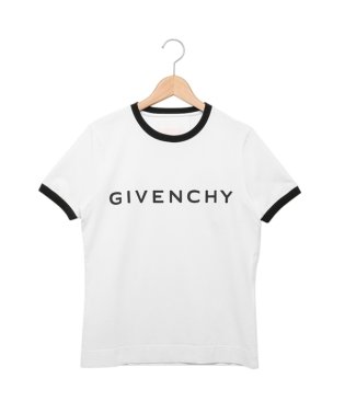 GIVENCHY/ジバンシィ Tシャツ カットソー スリムフィットTシャツ アーキタイプ ロゴ ホワイト ブラック レディース GIVENCHY BW70BF3YAC 116/505975308