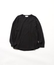 JOURNAL STANDARD(ジャーナルスタンダード)/【FOLL / フォル】cotton silk football tee/ブラック