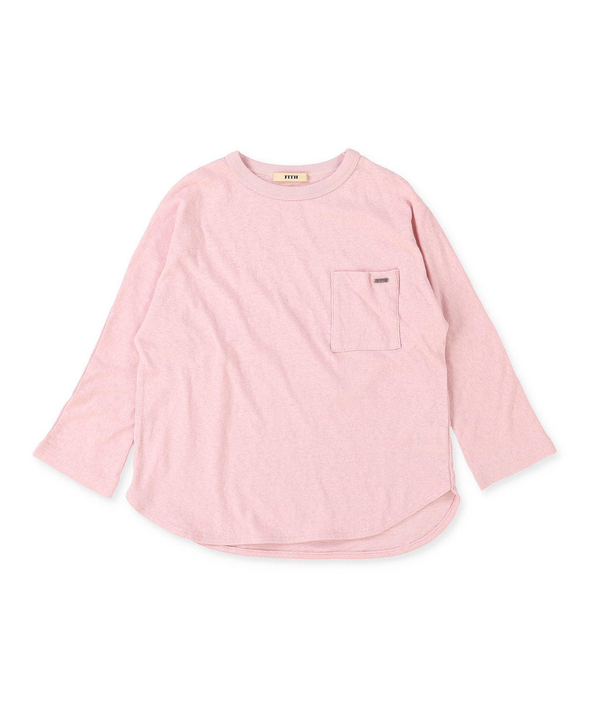 FITH フィス FITH リサイクル天竺長袖Tシャツ ピンク BM FITH フィス FITH リサイクル天竺長袖Tシャツ ピンク BM