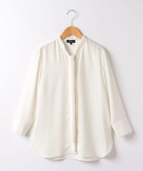 Theory(セオリー)/ブラウス　PRIME GGT TIE BLOUSE/オフホワイト