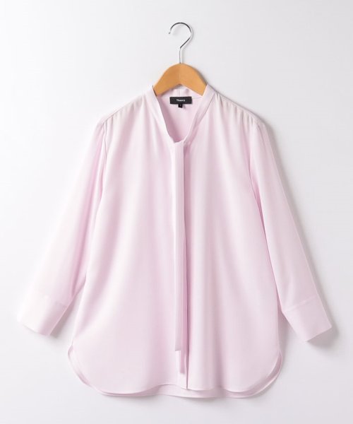 Theory(セオリー)/ブラウス　PRIME GGT TIE BLOUSE/レッド