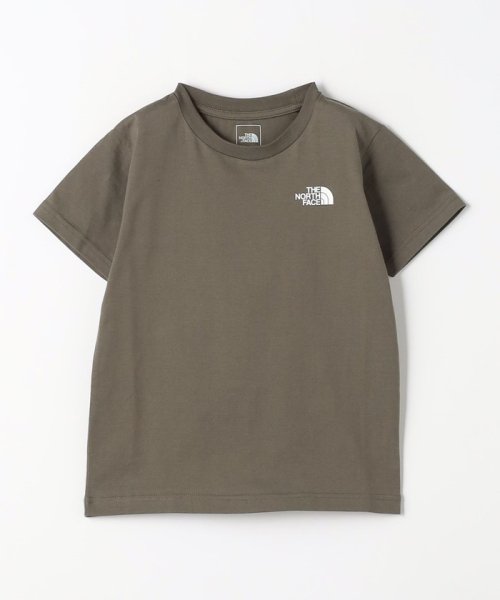 green label relaxing （Kids）(グリーンレーベルリラクシング（キッズ）)/＜THE NORTH FACE＞バック スクエアロゴ Tシャツ 110cm－130cm/OLIVE
