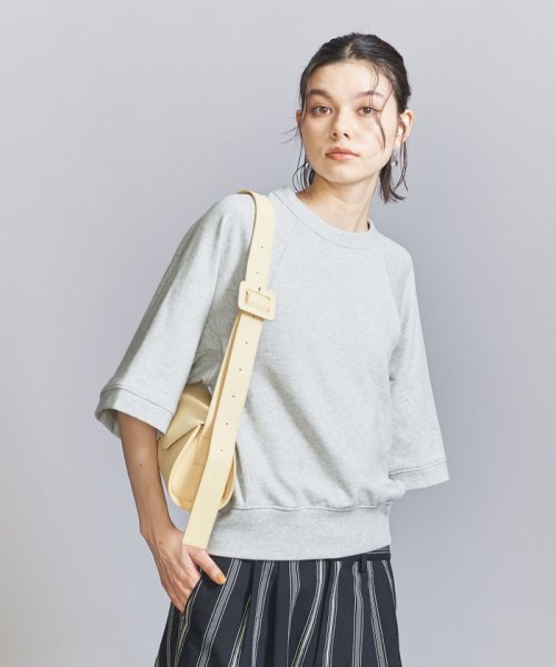 BEAUTY&YOUTH UNITED ARROWS(ビューティーアンドユース　ユナイテッドアローズ)/裏毛 ハーフスリーブ プルオーバー/LT.GRAY