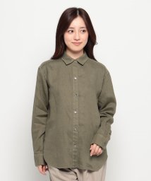 MICA&DEAL(マイカアンドディール)/washed linen shirt/KHAKI