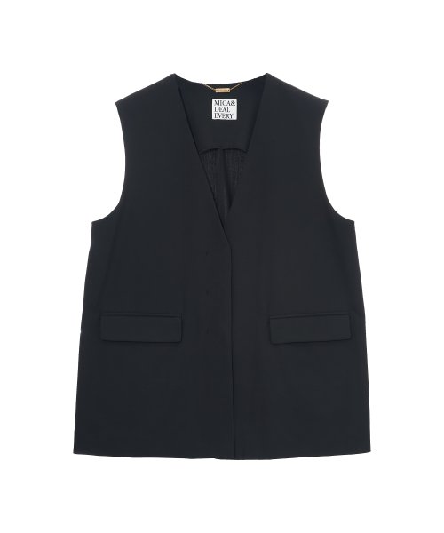 MICA&DEAL(マイカアンドディール)/【セットアップ対応商品】v－neck vest/BLACK