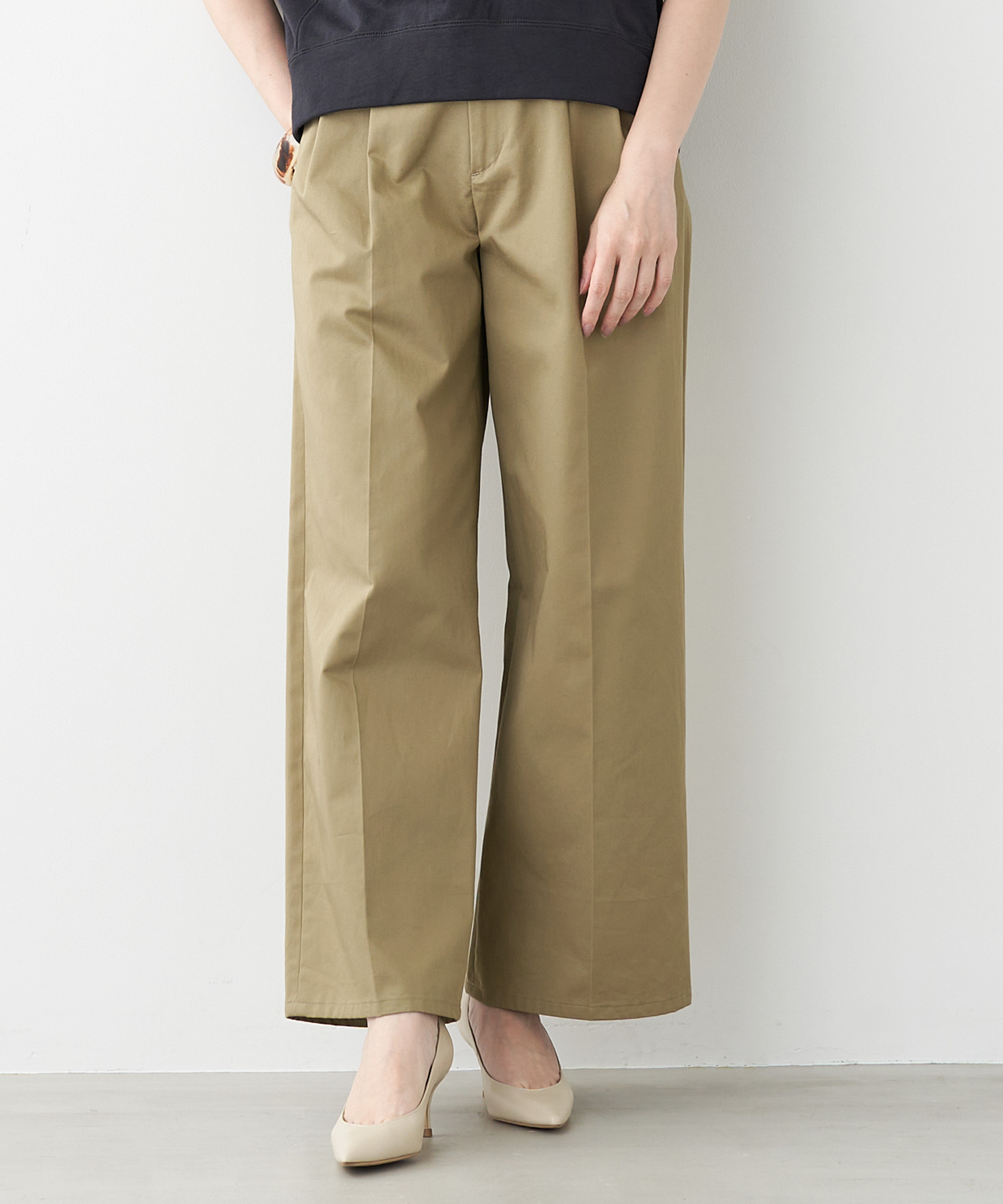 chino wide pants(505967445) | マイカアンドディール(MICA&DEAL 