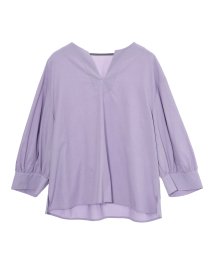 MICA&DEAL(マイカアンドディール)/volume sleeve blouse/PURPLE