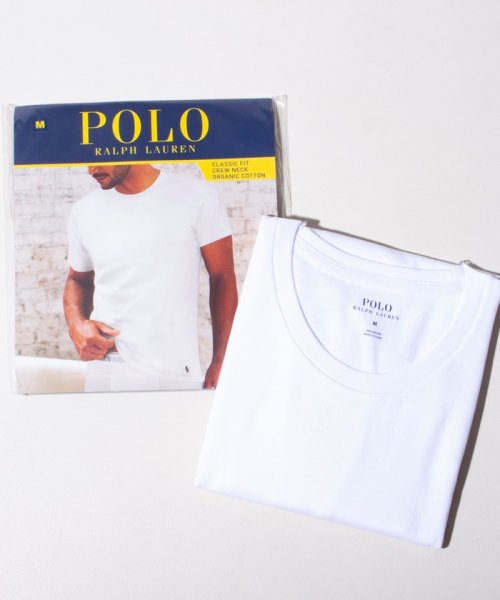 GLOSTER(GLOSTER)/【限定展開】【POLO RALPH LAUREN/ポロ ラルフ ローレン】クラシックフィット クルーネックアンダーシャツ/ホワイト