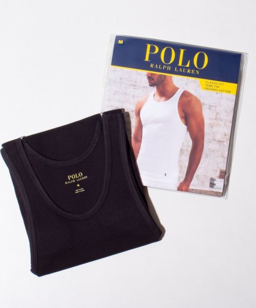 GLOSTER(GLOSTER)/【限定展開】【POLO RALPH LAUREN/ポロ ラルフ ローレン】クラシックフィット タンクトップ/ブラック