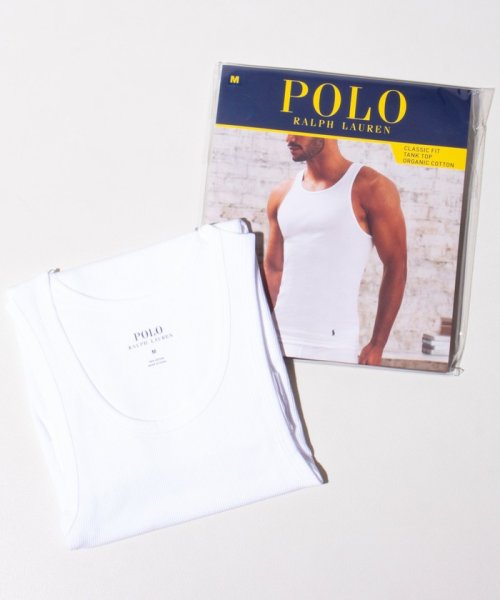 GLOSTER(GLOSTER)/【限定展開】【POLO RALPH LAUREN/ポロ ラルフ ローレン】クラシックフィット タンクトップ/ホワイト